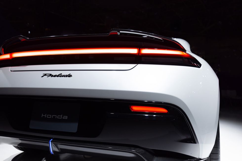 Rear view of the new honda prelude