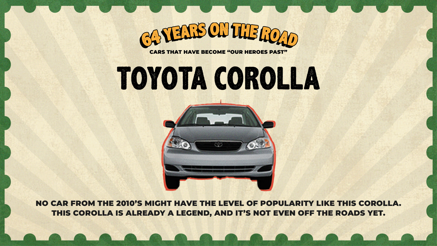 cars on the road - Toyota corolla