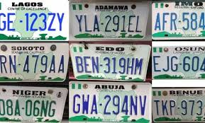 Nigerian number plates and american number plates