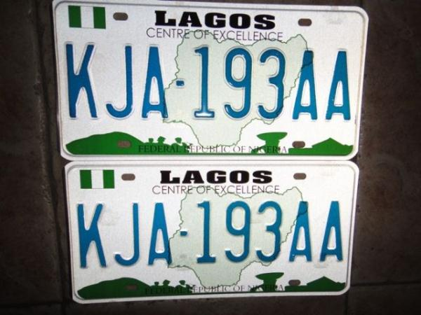 Nigerian number plates