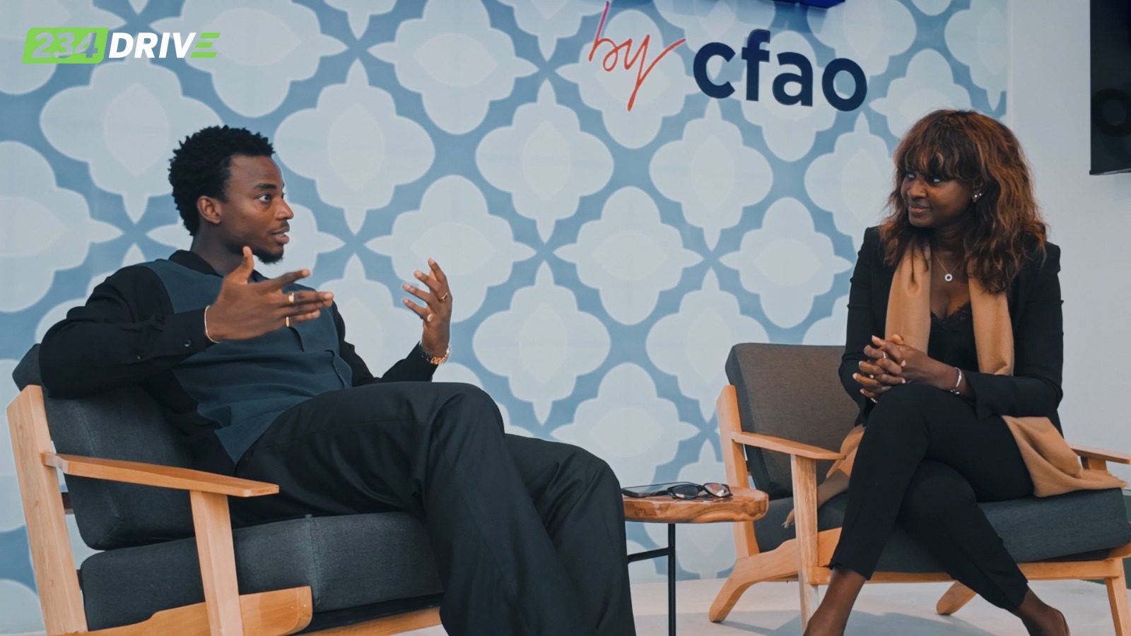 Richard Davies and Aissatou Diouf