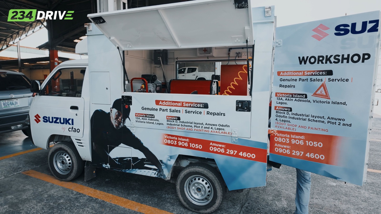 Suzuki workshop on wheels