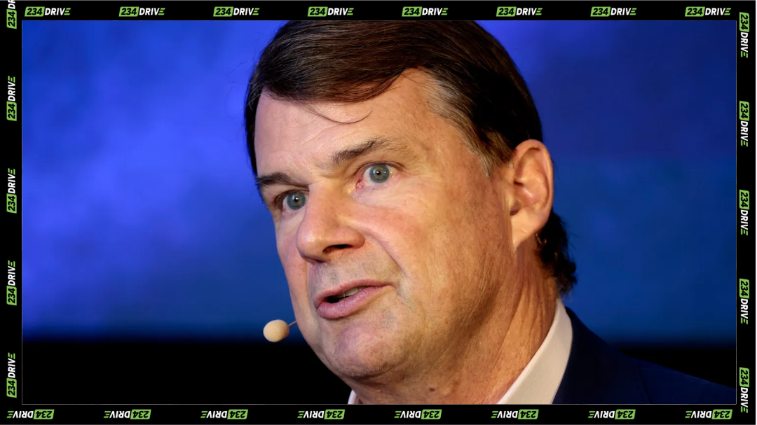 Ford's CEO, Jim Farley, pictured during a public appearance, speaking on the company’s strategy and market direction.