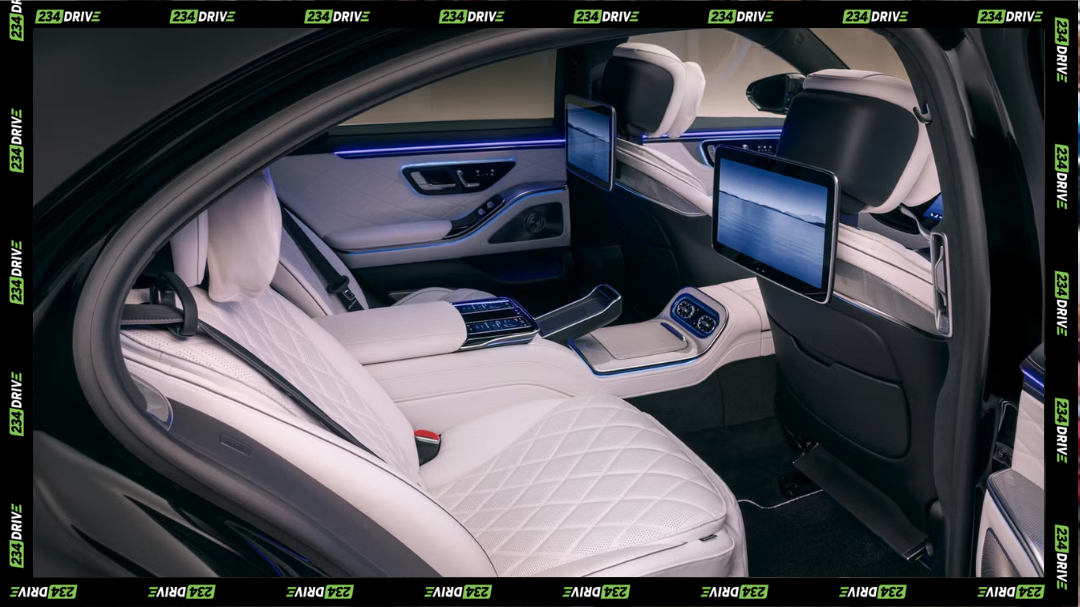 comfortable rear of the Mercedes s-class 2026