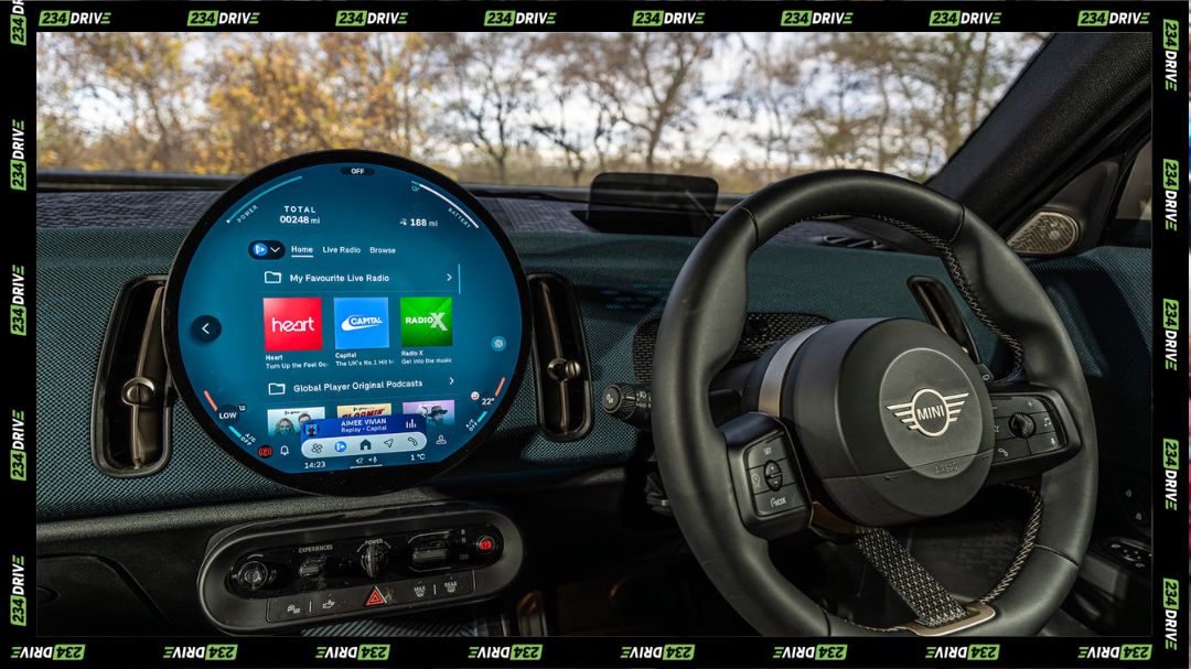 Entertainment Upgrade in the Mini Cooper. Source: Eurekar