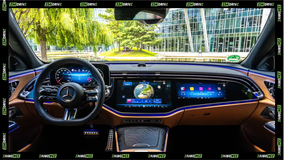 Mercedes-Benz E-Class 4MATIC Interior. Source: Car and Driver