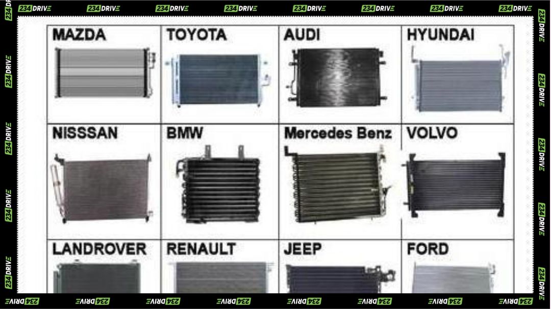 Types of AC Condensers by Different Car Brands. Source: Trade India