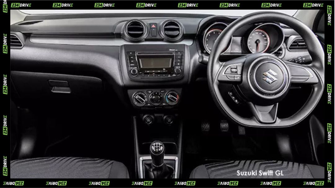 Suzuki Swift 1.2 GL Manual Interior. Source: Top Autos