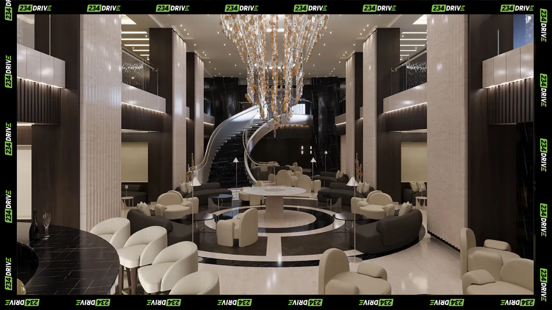 inner lobby room, on the explora III luxury cruise yacht