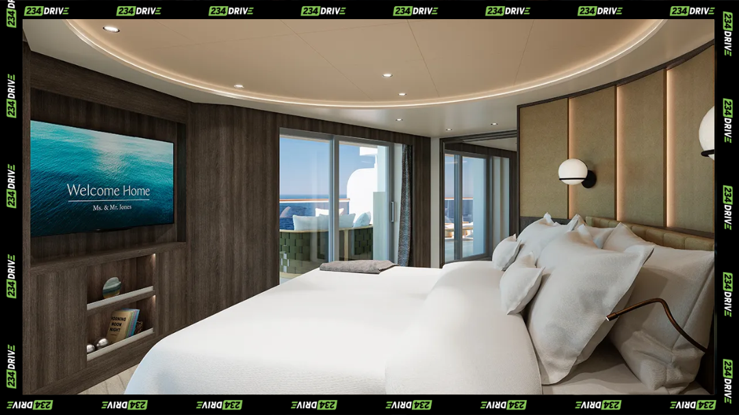 bed space, on the explora III luxury cruise yacht