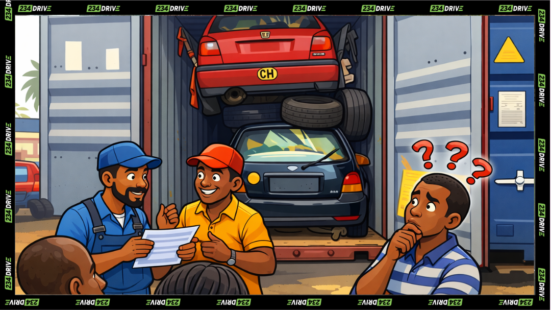 car dealer and mechanic engageed in car delaer Lingo