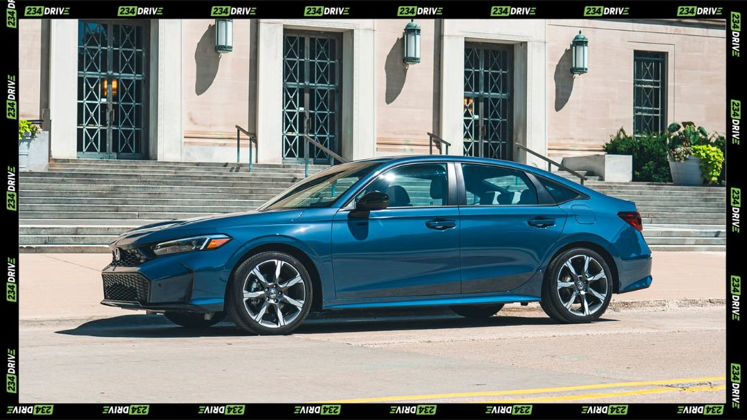 2025 Honda Civic Hybrid Sport. Source: Car and Driver