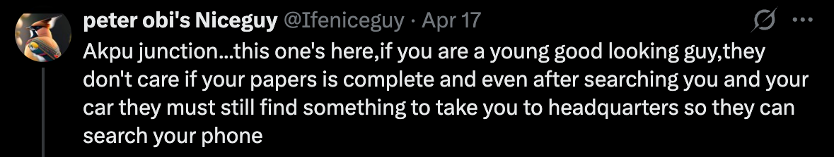 Police Road Harrasment