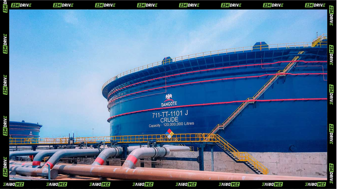 Aliko Dangote declares his readiness to build another 650,000 barrels-per-day refinery in East Africa. Aerial image of Refinery