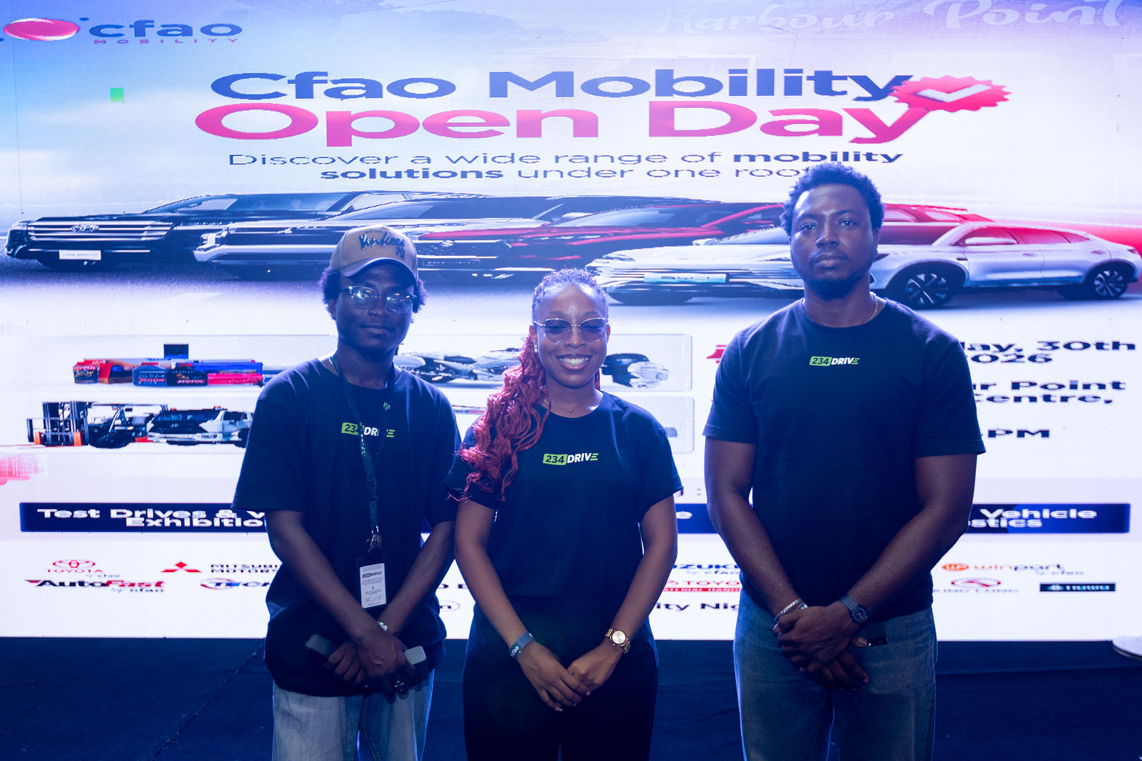 234drive Team members at the CFAO Mobility open day 