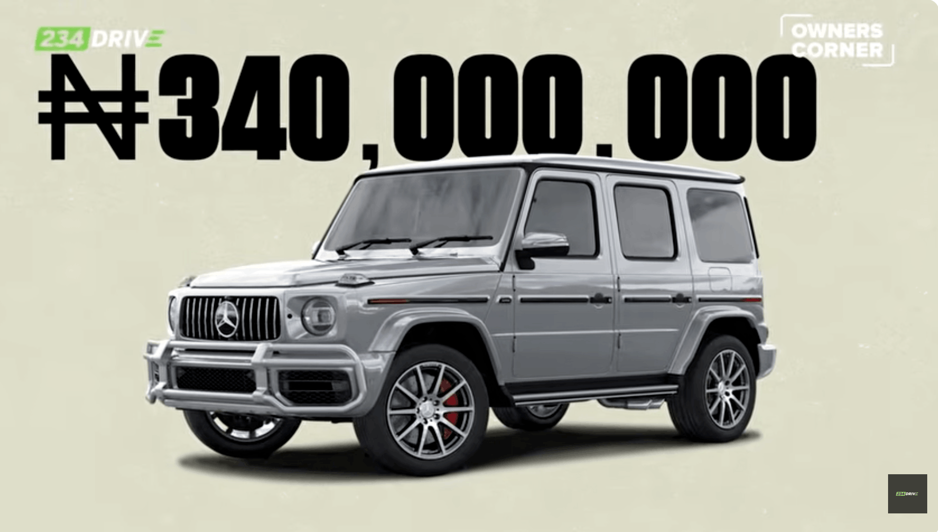 Cost of a G-wagon in Nigeria