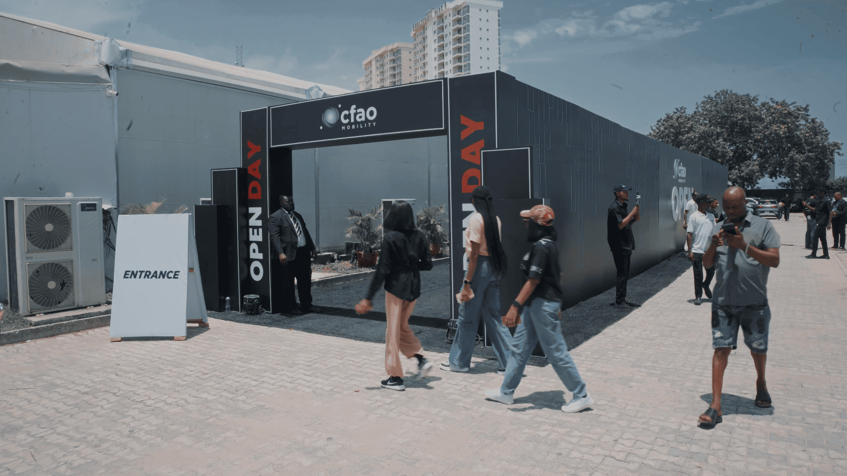 Attendees at the CFAO Mobility Open Day 