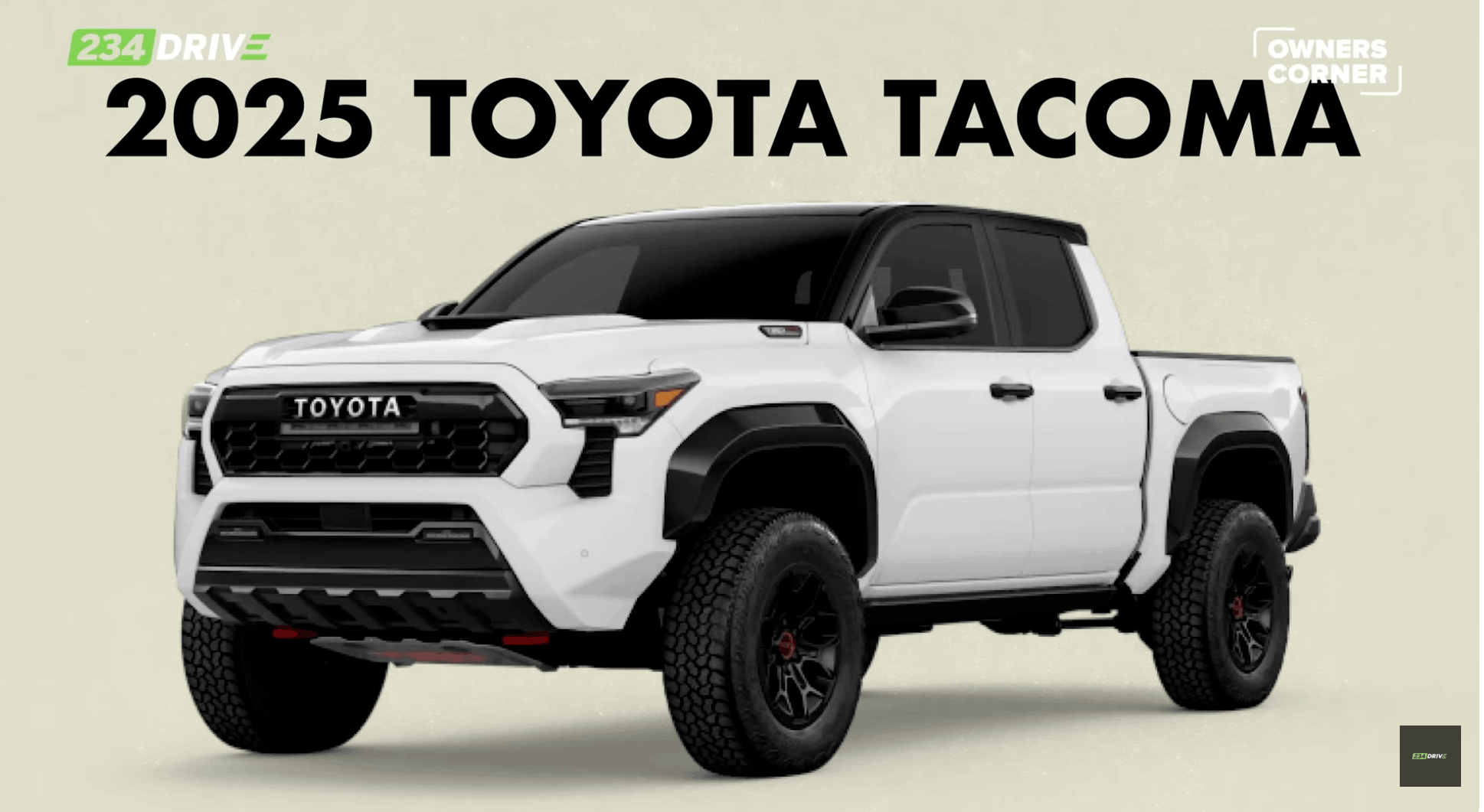 2020 Toyota Tacoma, 234Drive's Owner's corner