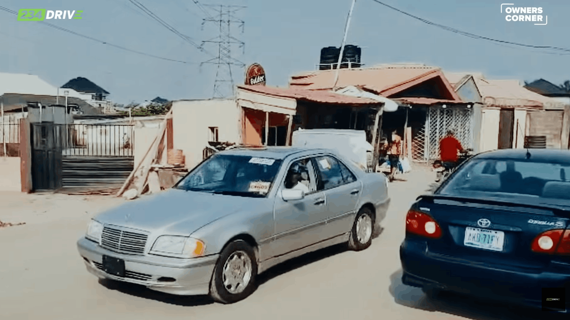 Archive footage shows Renegade’s silver Mercedes-Benz C280 W202 arriving on a residential street after he imported the car.