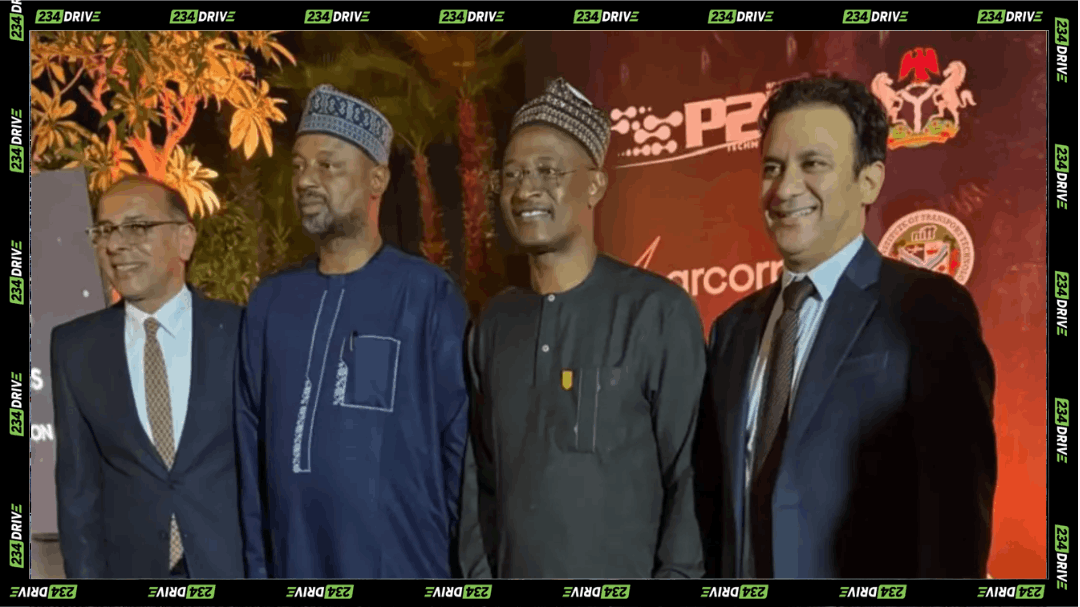 Nigerian and Egyptian transport officials pose during Cairo talks on the Smart National Transport Databank Project and driver training partnership.