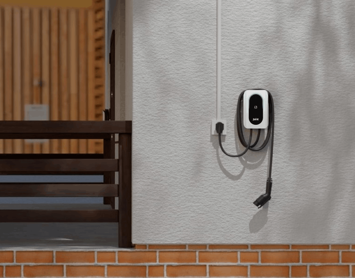 Wall-mounted 7kW EV charger represents Teslim’s home charging setup, which fills his BYD Atto 3 overnight from the grid.