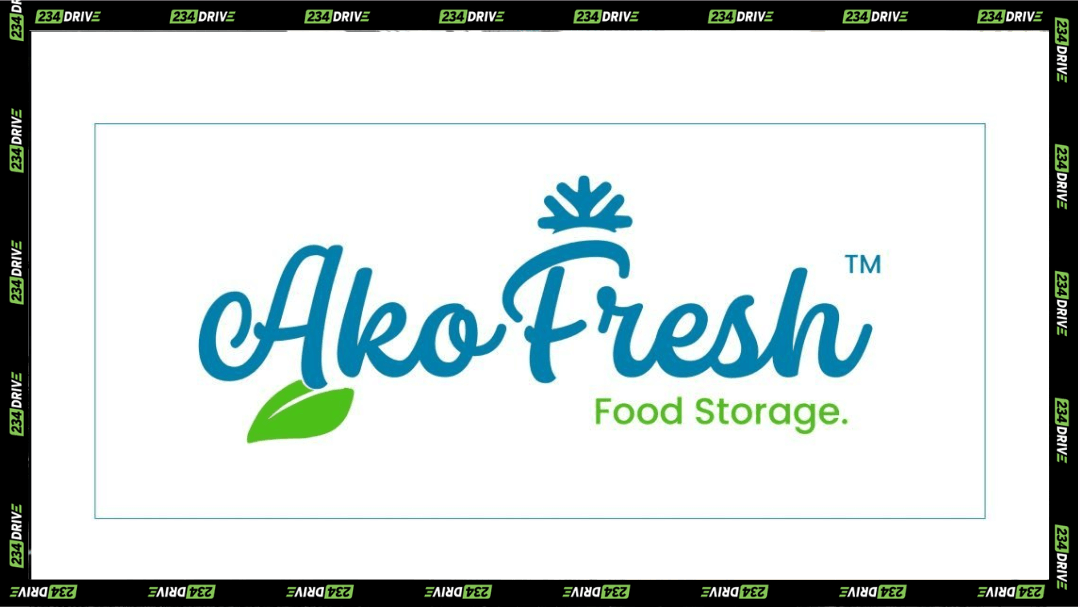 The AkoFresh Food Storage logo appears in blue and green, representing the Ghanaian company’s solar-powered cold storage, refrigerated transport and post-harvest logistics services for farmers.
