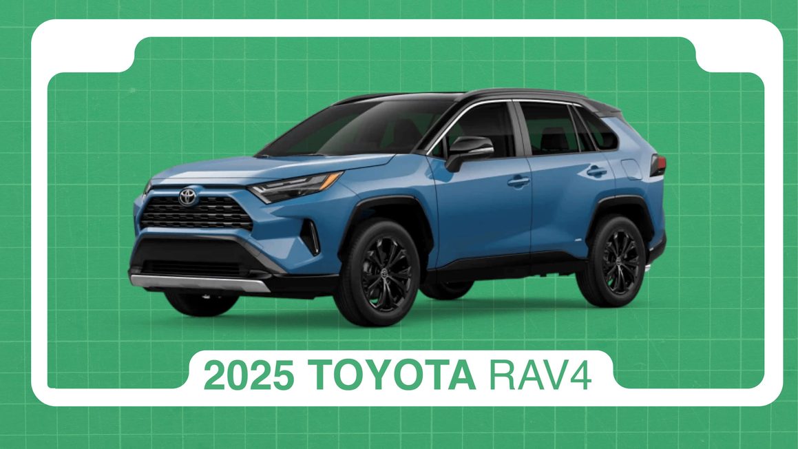 Blue 2025 Toyota RAV4, the compact SUV Timilehin considered before choosing the Lexus RX350